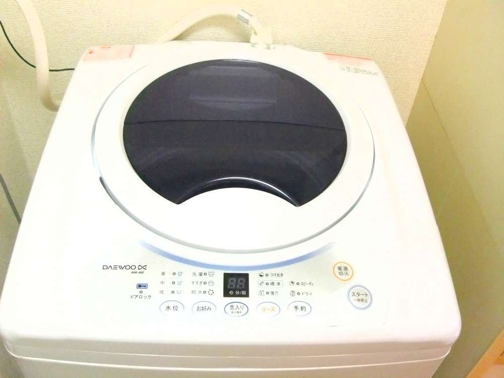 Other Equipment. There is a washing machine (the product may change. )