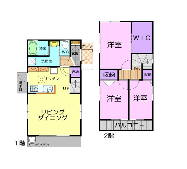 Floor plan. 21 million yen, 3LDK, Land area 97.02 sq m , Building area 78 sq m for indoor very beautiful