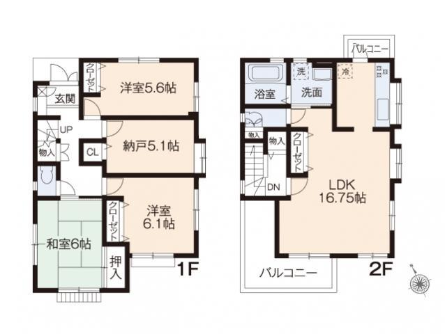 Floor plan. 35,800,000 yen, 3LDK + S (storeroom), Land area 100.17 sq m , Building area 93.56 sq m floor plan