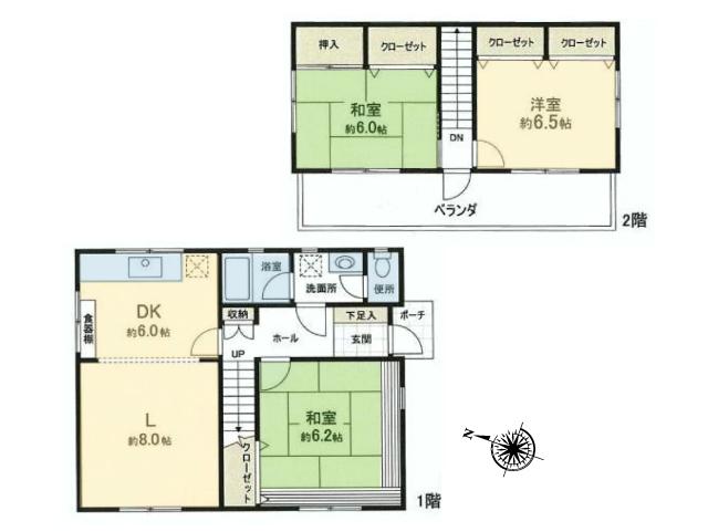 Floor plan. 16.8 million yen, 3LDK, Land area 154.73 sq m , Building area 81.57 sq m floor plan