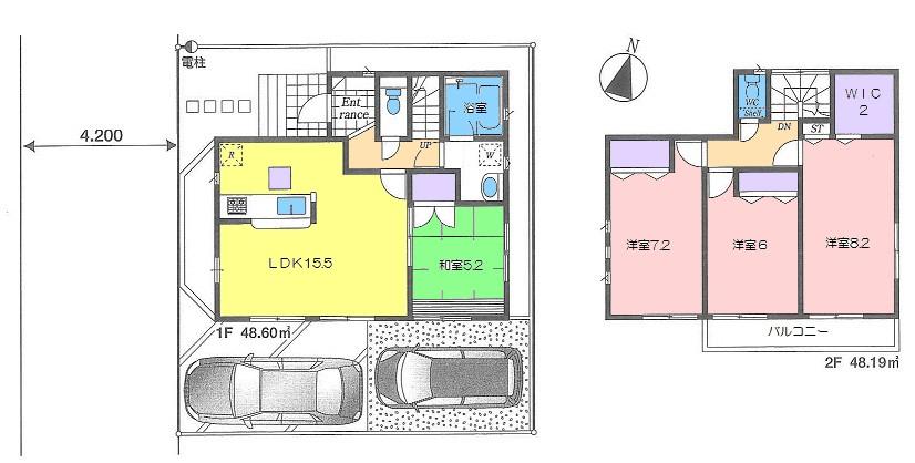 Floor plan. 27,800,000 yen, 4LDK, Land area 100.07 sq m , Building area 96.79 sq m floor plan