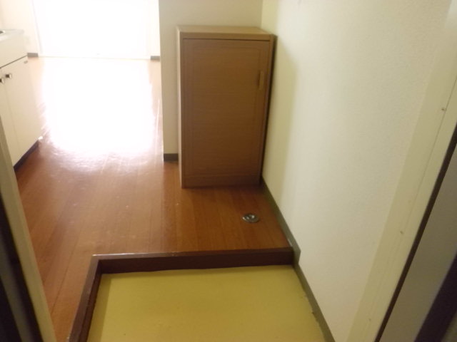 Entrance. Cupboard, There storage room washing machine.
