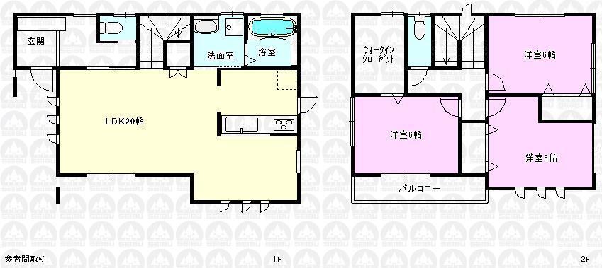 Building plan example (floor plan). Building plan example Building price 15.5 million yen, Building area 95.86 sq m