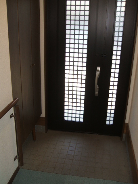 Entrance. Entrance door with Akaritori