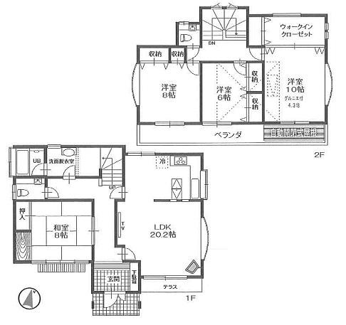 Floor plan. 29,800,000 yen, 4LDK, Land area 174.96 sq m , Building area 146.78 sq m floor plan