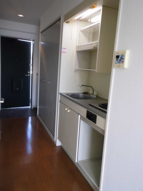 Living and room. There is a kitchen in the hallway part.