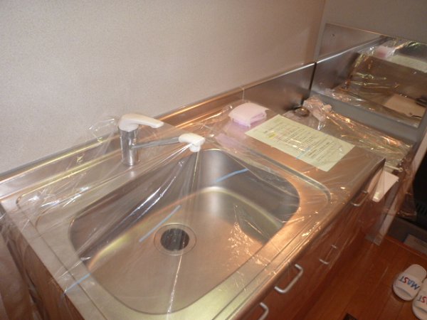 Kitchen. Gas two-burner stove installation Allowed