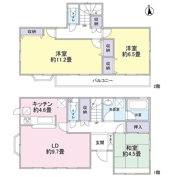 Floor plan. 29,800,000 yen, 3LDK, Land area 105.05 sq m , Building area 94.81 sq m