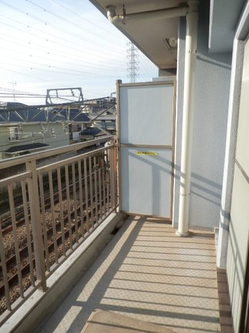 Balcony. It is a photograph of the balcony.