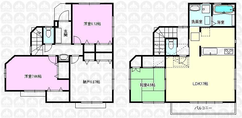 Floor plan. (1 Building), Price 31,800,000 yen, 3LDK+S, Land area 100.05 sq m , Building area 96.18 sq m