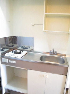Kitchen. Gasukitchin 1-neck with stove