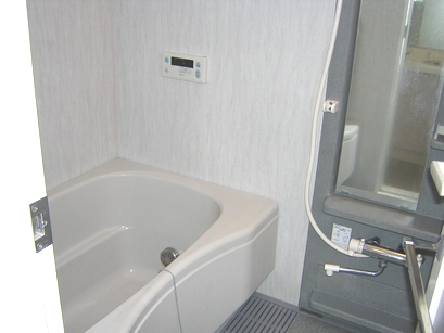 Bath. Bathing possible reheating. There is also a large mirror.