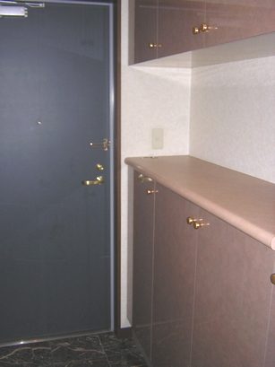 Entrance. There is also a cupboard in the entrance