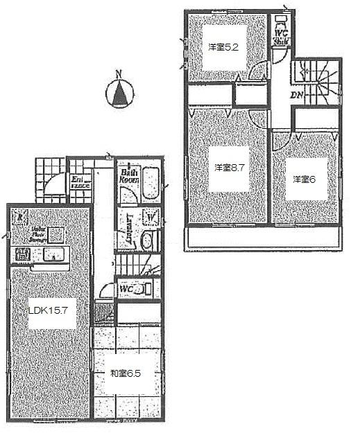 Floor plan. 28.8 million yen, 4LDK, Land area 111.81 sq m , Building area 97.19 sq m floor plan