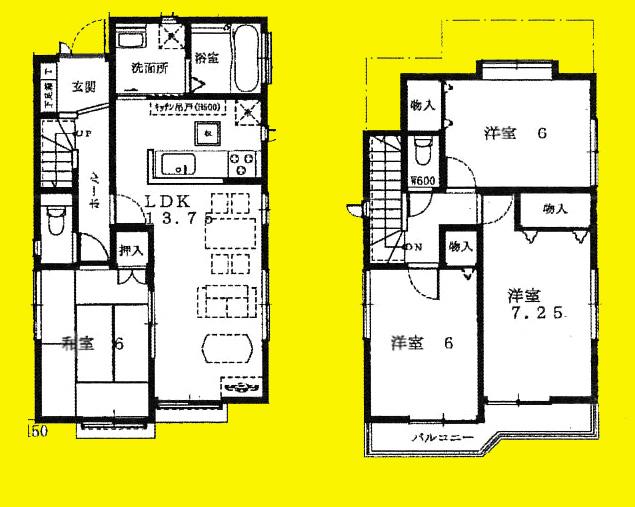 Floor plan. (2), Price 32,900,000 yen, 4LDK, Land area 141.46 sq m , Building area 91.5 sq m