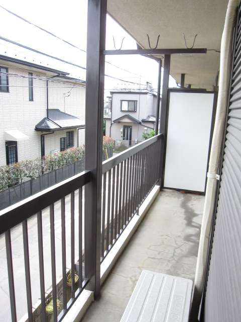 Balcony. South-facing balcony.