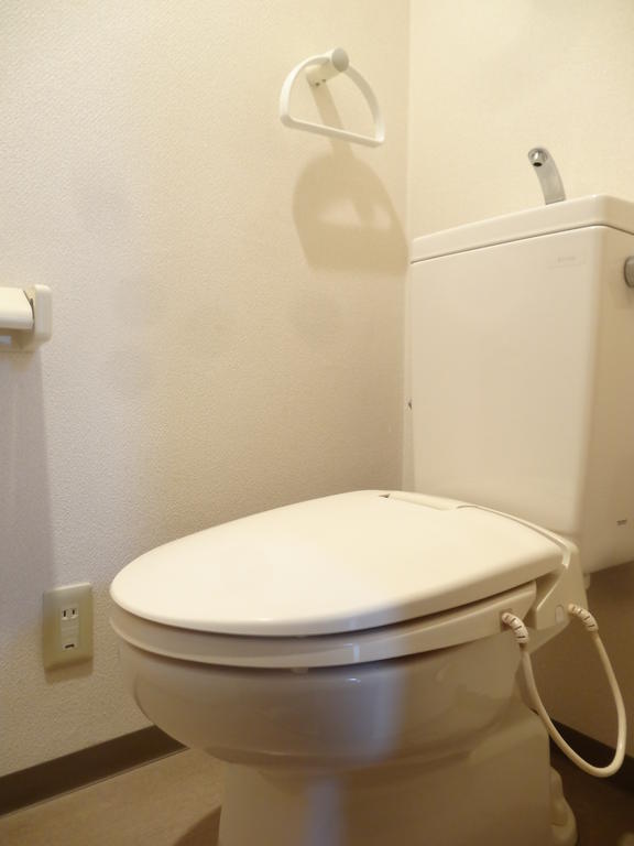 Toilet. Warm toilet with toilet
