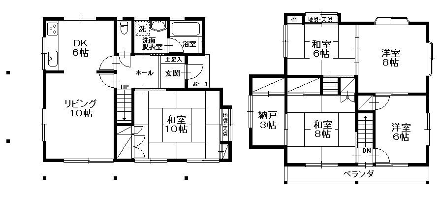 Floor plan. 17.8 million yen, 5LDK + S (storeroom), Land area 187.33 sq m , Building area 121.8 sq m floor plan