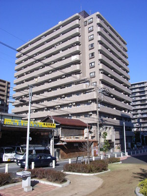 Building appearance. Large condominium