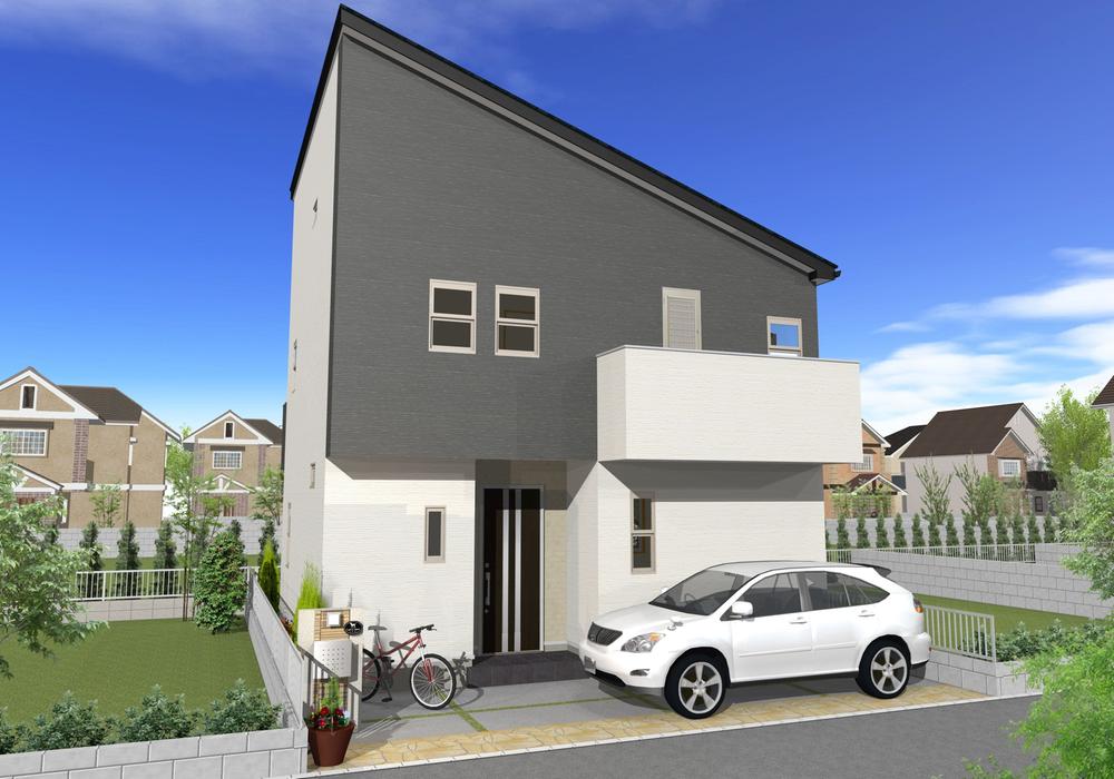 Local photos, including front road. Rendering