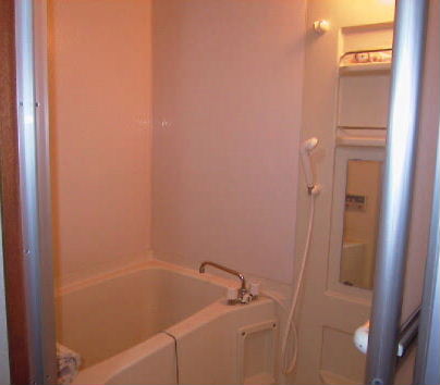 Bath. Bathing with a mirror