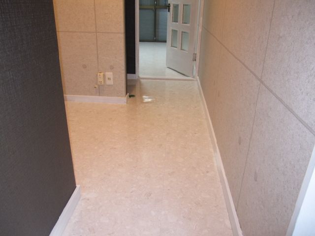 Kitchen. Clean the floor of the kitchen