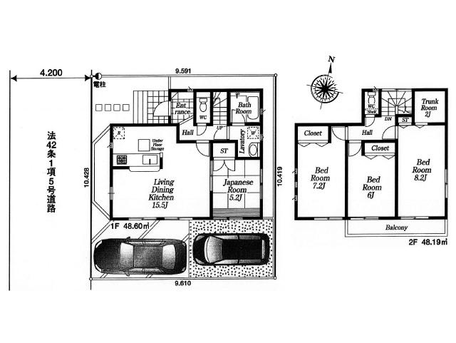 Floor plan. 27,800,000 yen, 4LDK, Land area 100.07 sq m , Building area 96.79 sq m floor plan