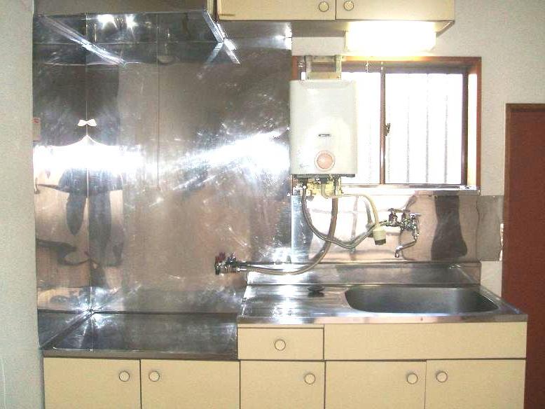 Kitchen. Gas stove installation Allowed. Small window with a kitchen.