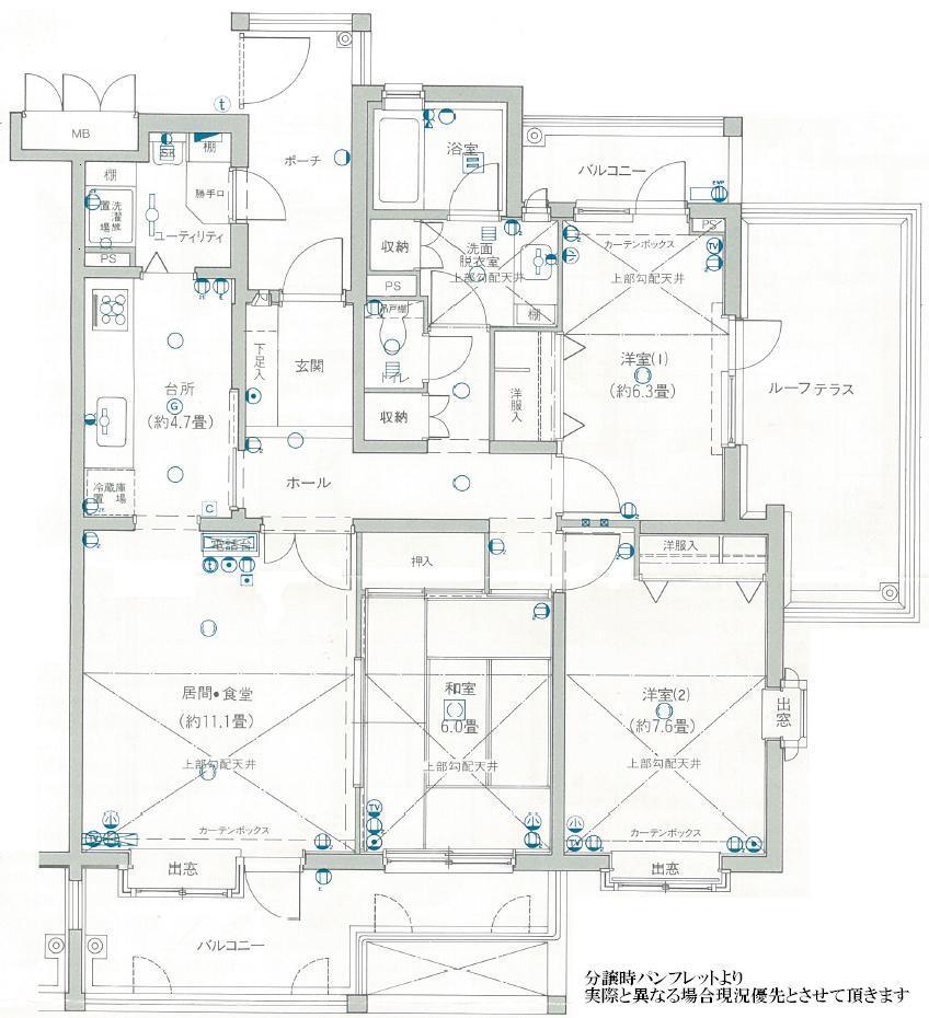 Floor plan. 3LDK, Price 17.8 million yen, Occupied area 96.18 sq m , Balcony area 12.82 sq m