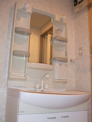 Washroom. Independent wash basin