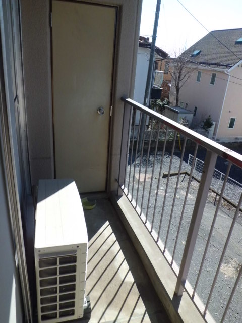 Balcony. There storeroom on the balcony. Convenient storage, such as season goods.