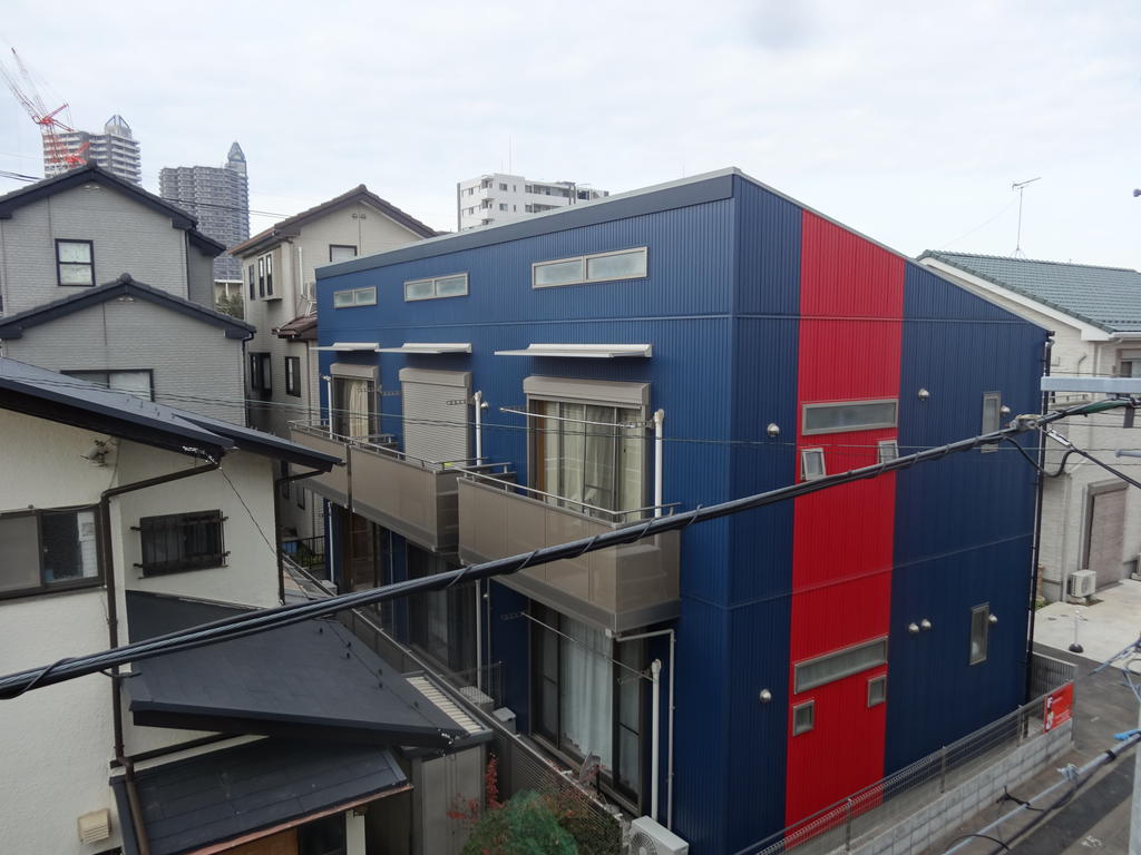 Building appearance. Is it is fashionable appearance of designer style