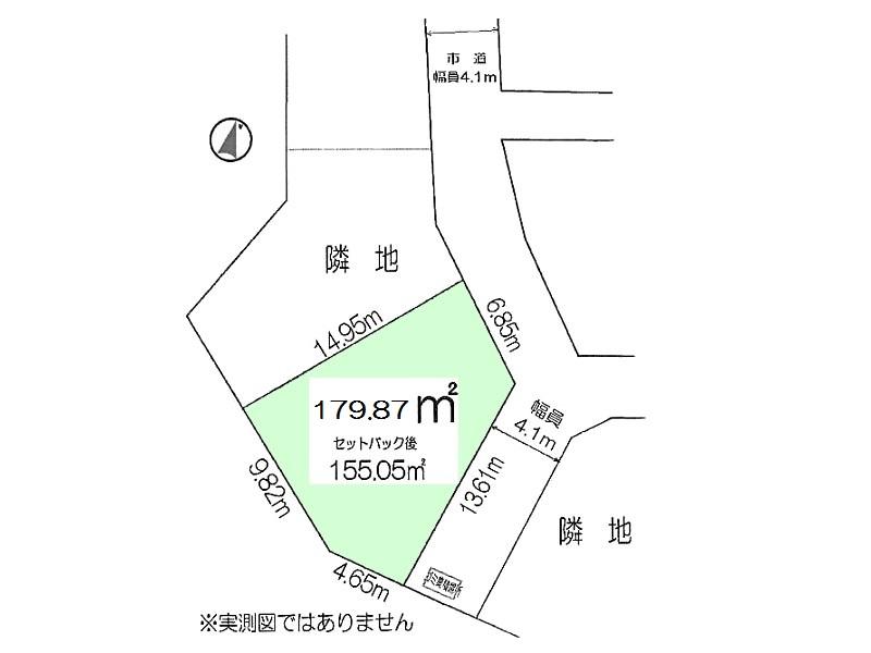 Compartment figure. Land price 19,800,000 yen, Land area 179.87 sq m compartment view