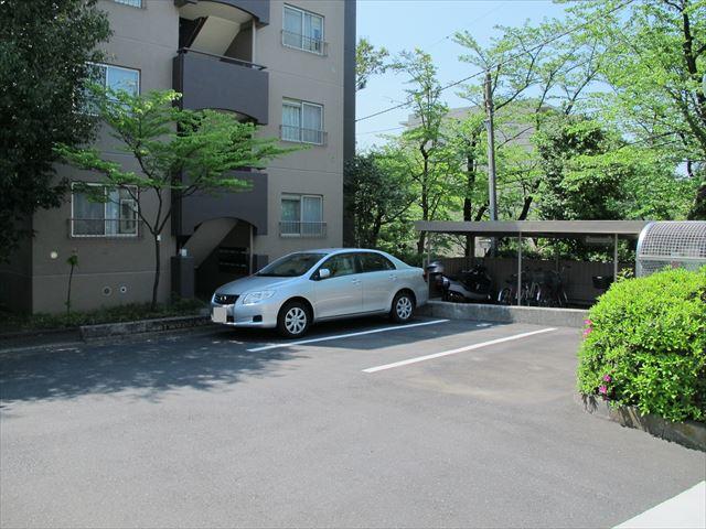 Parking lot. Common areas