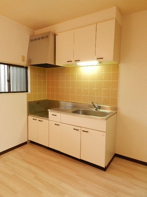 Kitchen. Gas stove 2 burners installed Allowed