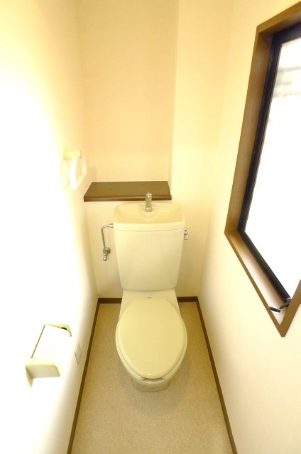 Toilet. Of course, bus toilet by