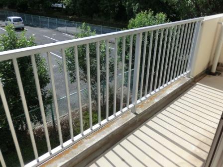 Balcony. Good day on the veranda surface parking