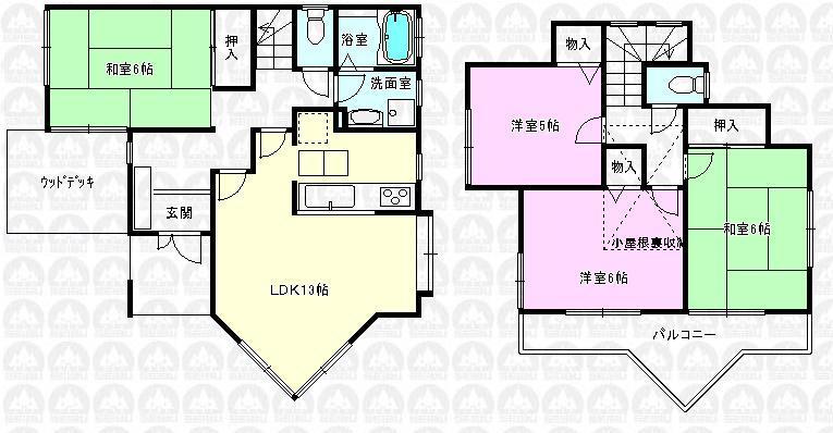 Floor plan. 28.8 million yen, 4LDK, Land area 108.03 sq m , Building area 86.41 sq m floor plan