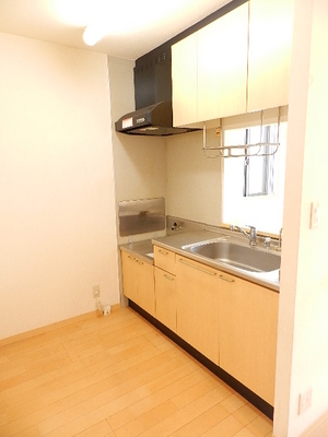 Kitchen. Gas stove 2 burners installed Allowed