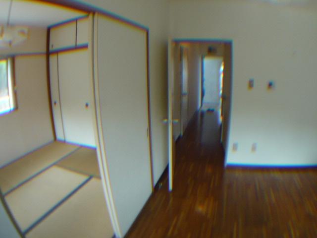 Living and room. Kitchen and Japanese-style partition with sliding door.