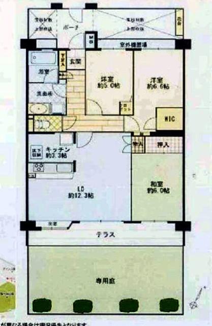 Floor plan. 3LDK, Price 18 million yen, Occupied area 75.44 sq m , Balcony area 16.42 sq m