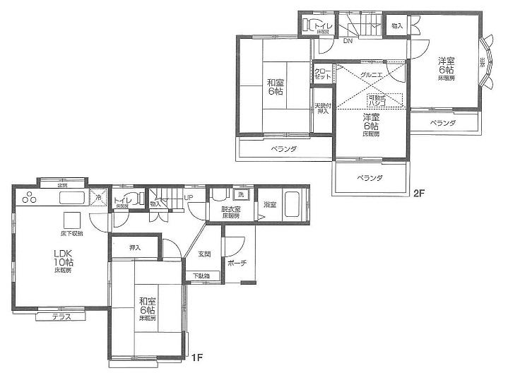 Floor plan. 20.8 million yen, 4LDK, Land area 101.04 sq m , Building area 82.92 sq m floor plan