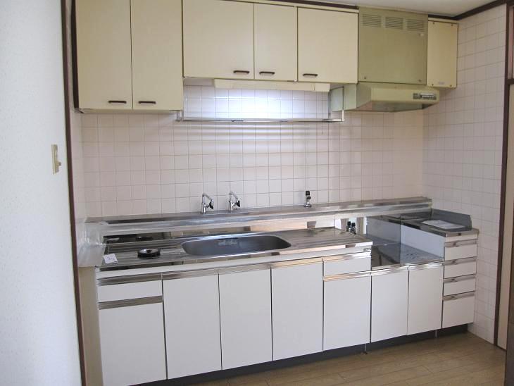 Kitchen. Work space is also spread in the kitchen.