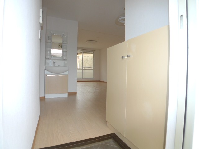 Entrance. It is a shoebox