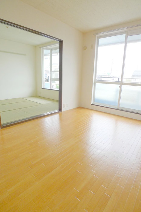 Living and room. Bright is