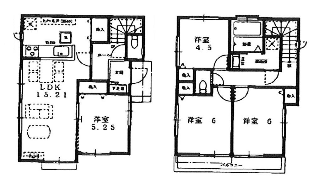 Floor plan. (E Building), Price 22,900,000 yen, 4LDK, Land area 100.04 sq m , Building area 88.81 sq m