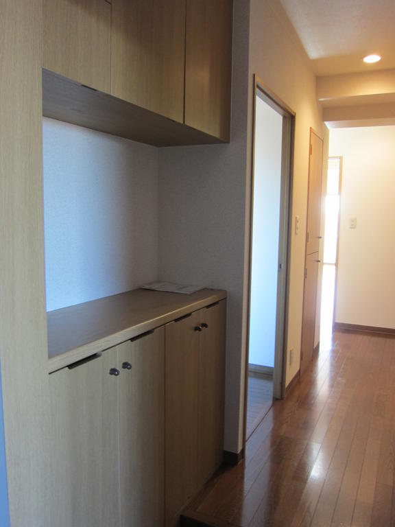 Entrance. Also housed have on the opposite side of the shoe box storage