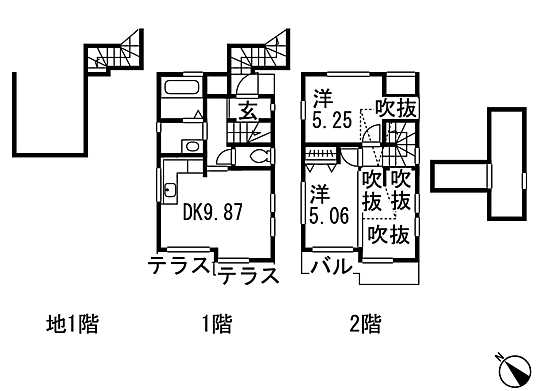 Floor plan. 17.8 million yen, 2DK + S (storeroom), Land area 63 sq m , Building area 58.08 sq m floor plan