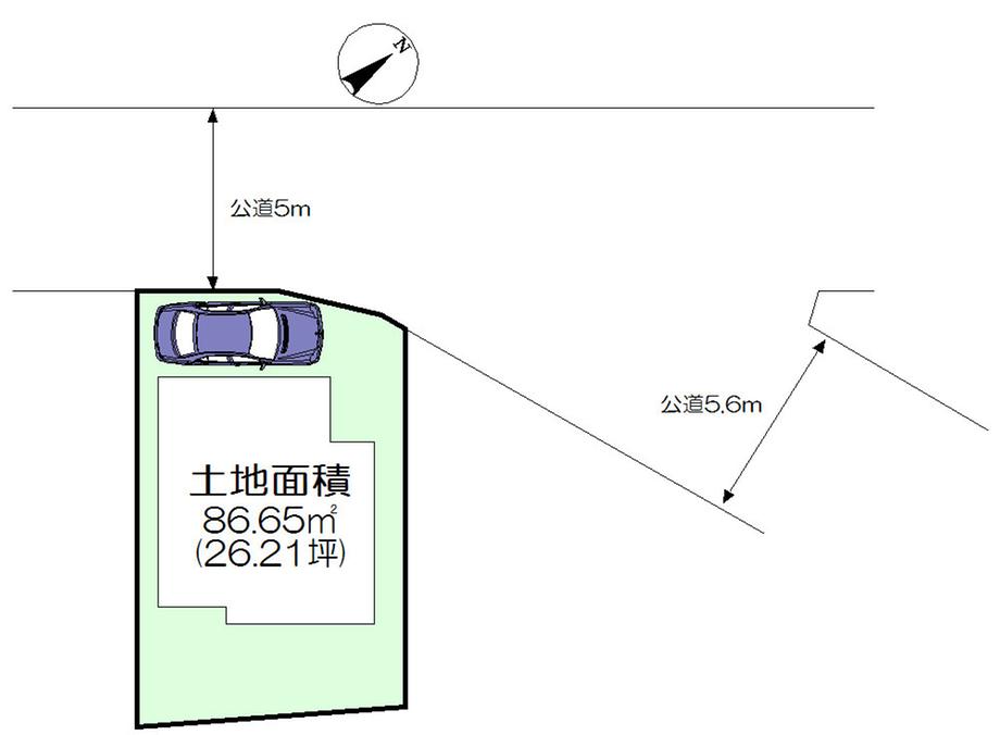 Compartment figure. 23.8 million yen, 3LDK, Land area 86.65 sq m , Building area 76.17 sq m