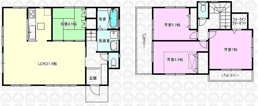 Floor plan. 34,800,000 yen, 4LDK, Land area 132.58 sq m , Building area 99.62 sq m floor plan